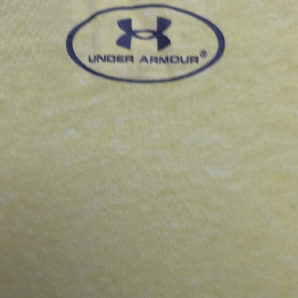 Under Armour Men's Bright Yellow Tee - Picture 6 of 7